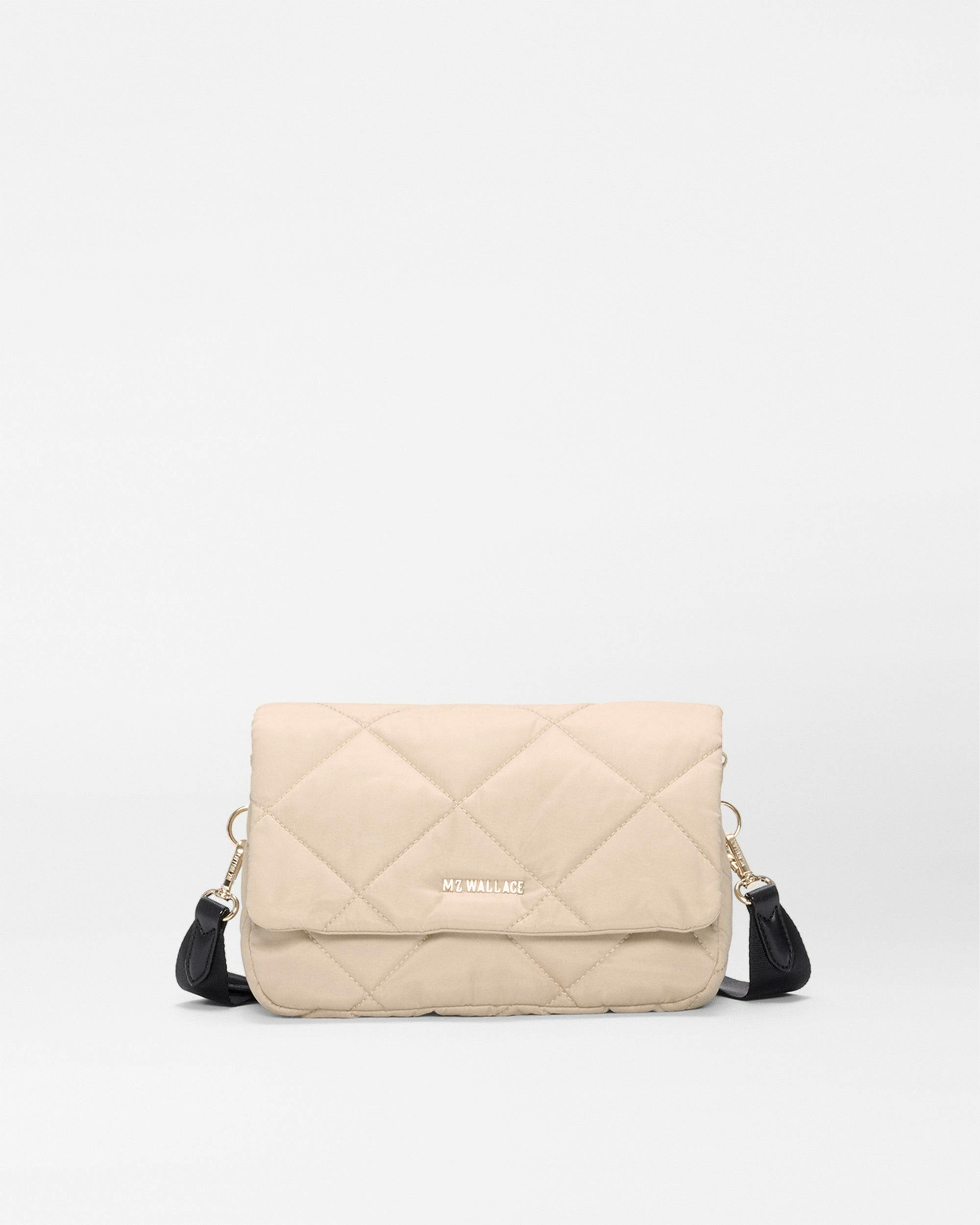 Buff/Black Madison Flap Crossbody