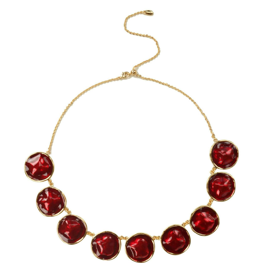 Enamel Ripple Necklace