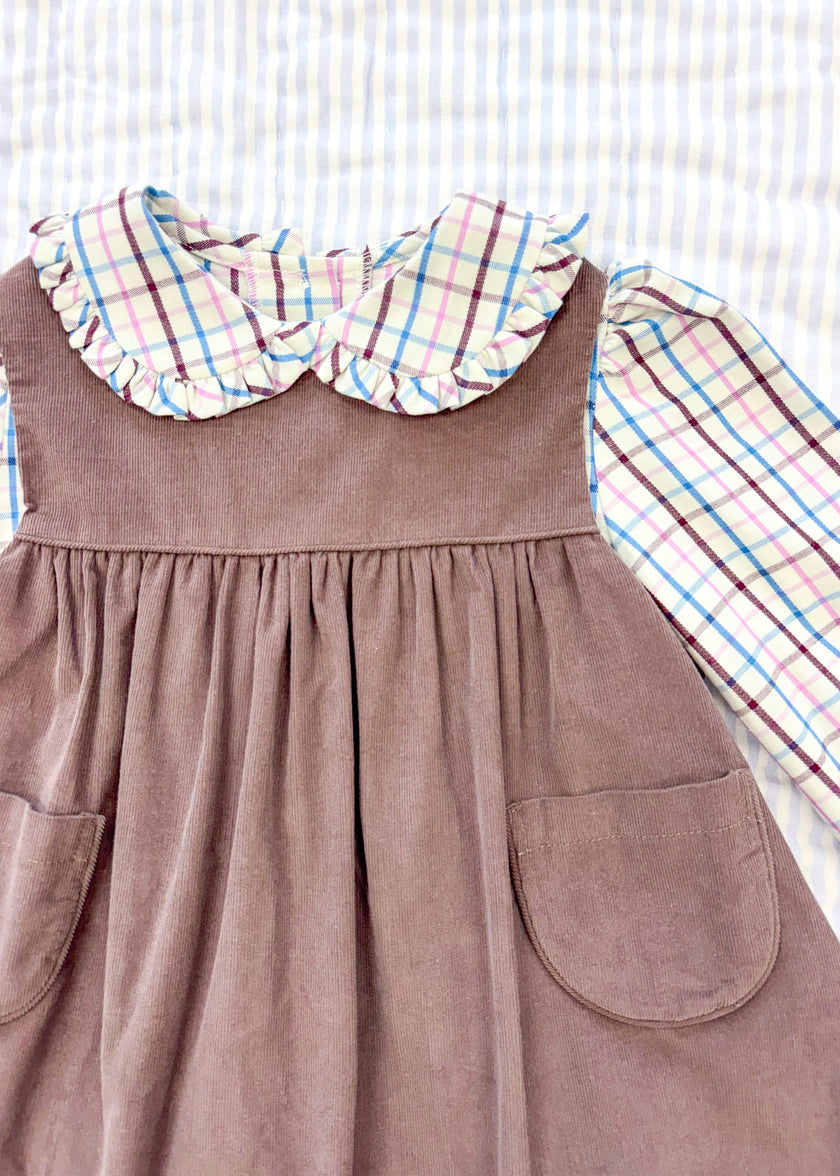 Ruffled Peter Pan Blouse - Wilmington Plaid