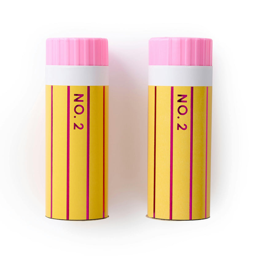 Packed Party A Lesson in Fun Pencil Confetti Poppers Set of 4 – Pink White and Gold Confetti Back to School Party Poppers, 1.5x4 Inch
