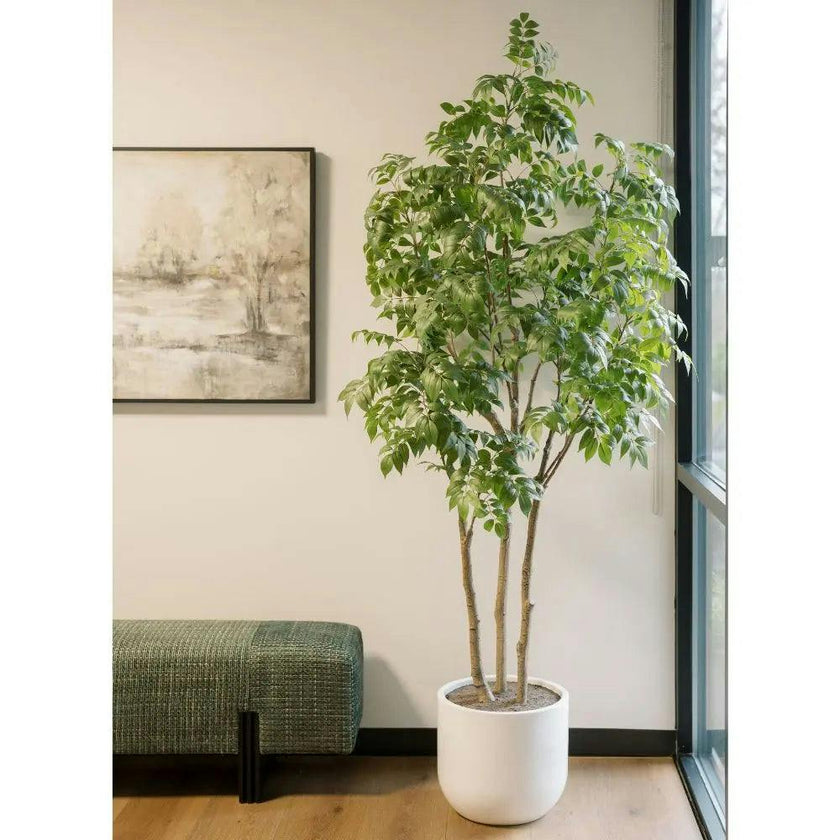 7' Faux Potted Sumac Tree
