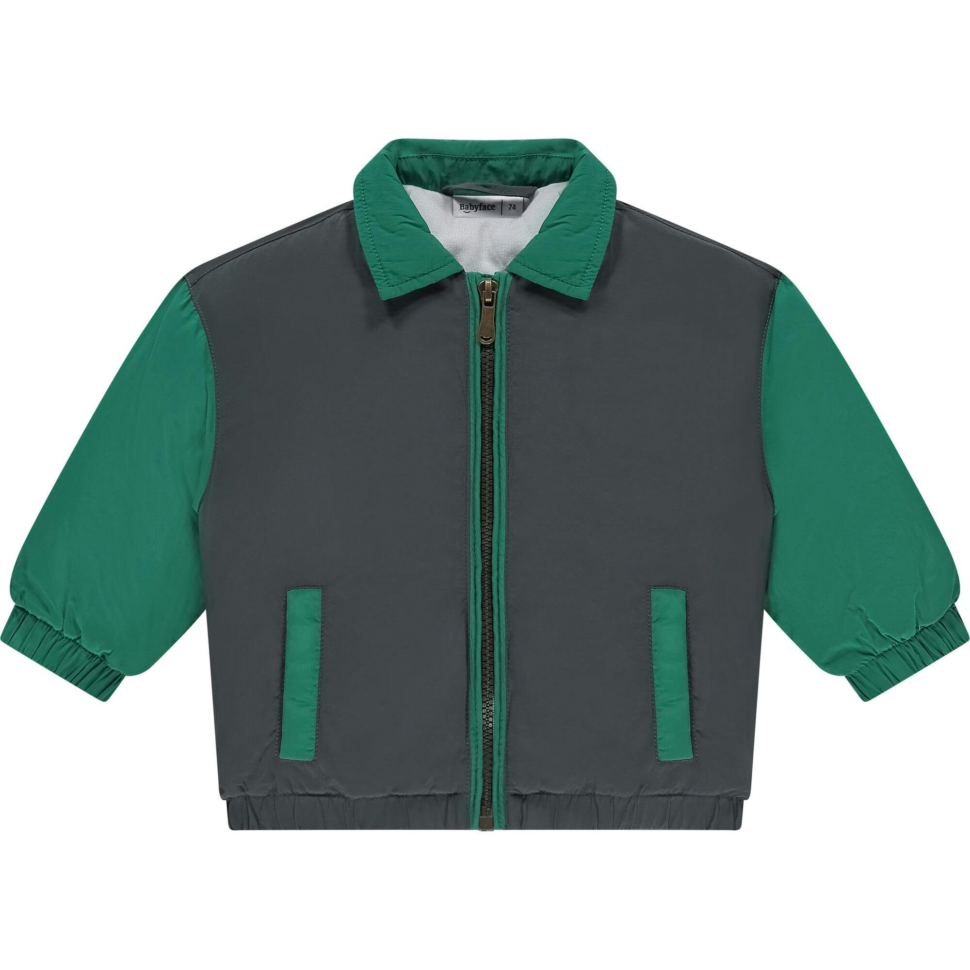 Colorblock Nylon Bomber Jacket
