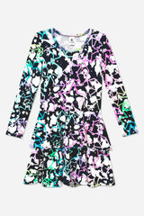 Simply Soft Long Sleeve Ruffle Skirt Dress