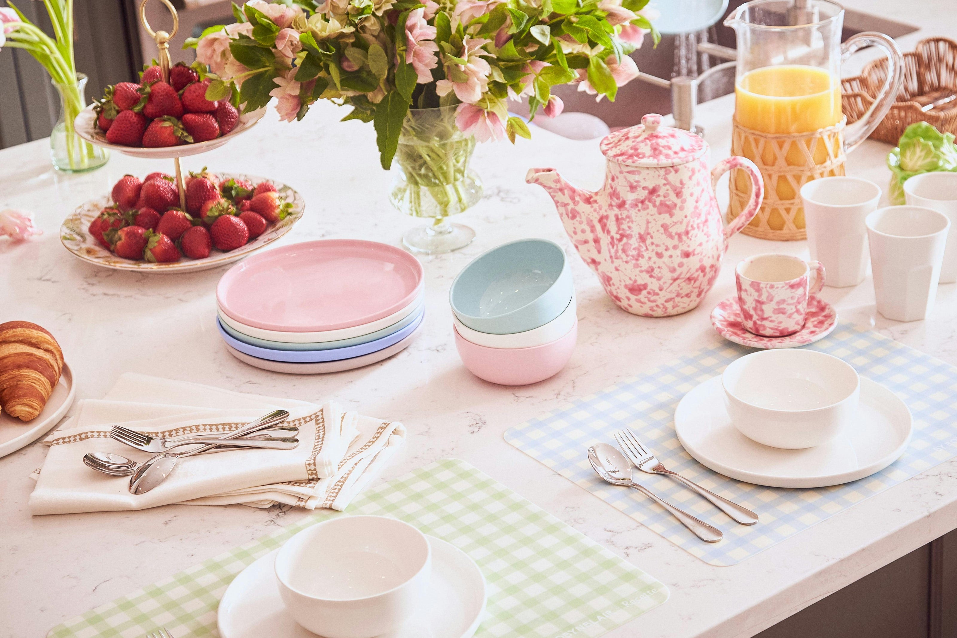 2 Placemats | Green Gingham |  by robynblair x Recette