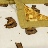 Honey Big Lovey Three-Layer Muslin Blanket