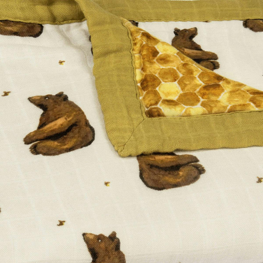 Honey Big Lovey Three-Layer Muslin Blanket