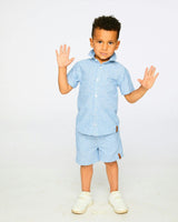 Chambray Short-Sleeve Shirt