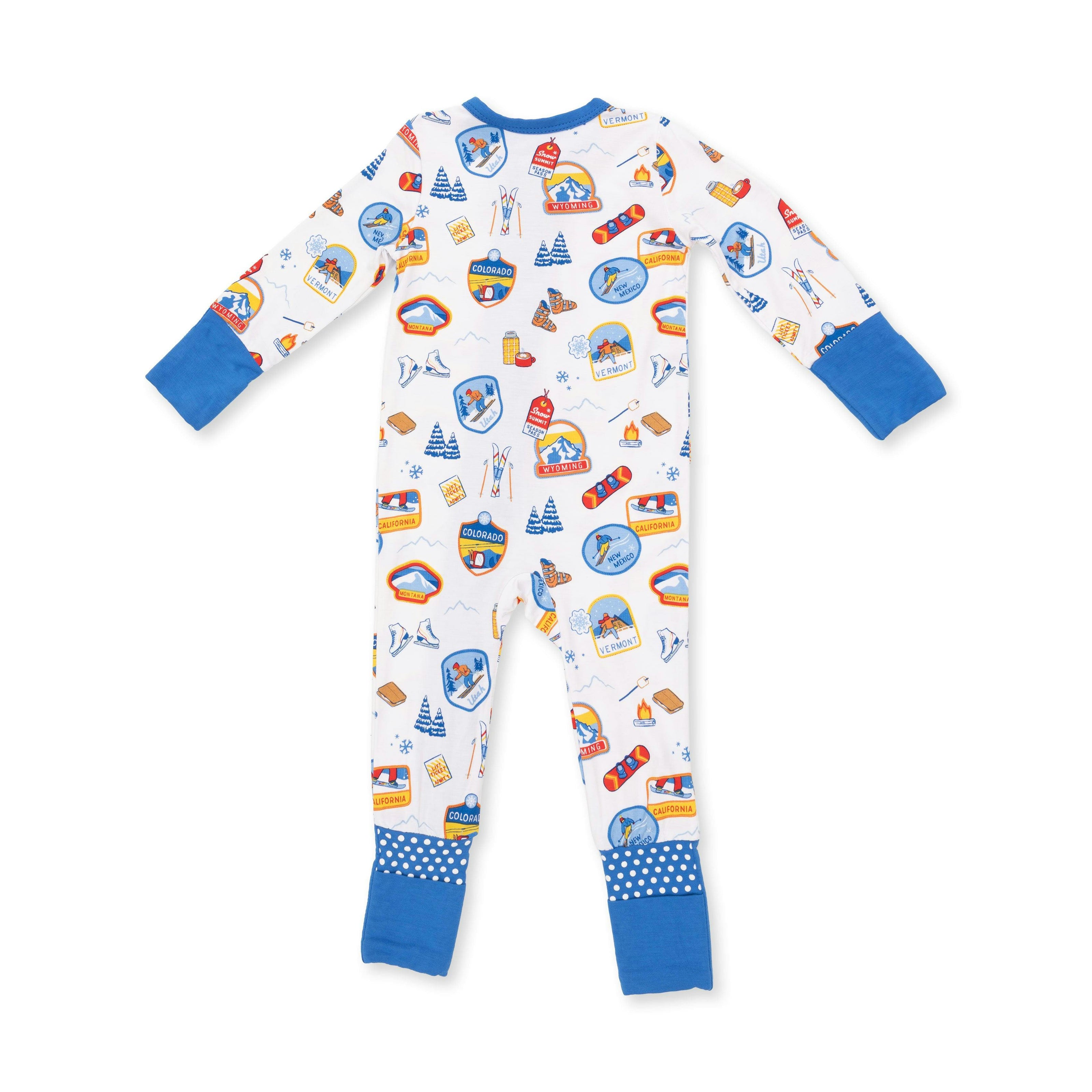 Vintage Ski Patches - Convertible Romper