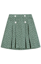 Girl Pleated Skirt Polka Dot Kilt