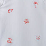 Swim Shirt Short Sleeves - White - White Pearl