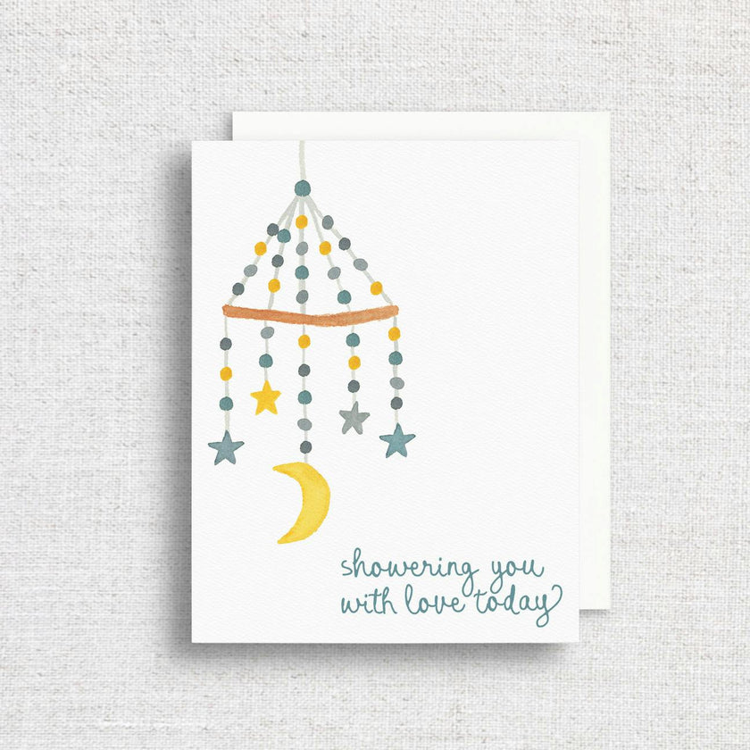 Showering You With Love Baby Shower Greeting Card