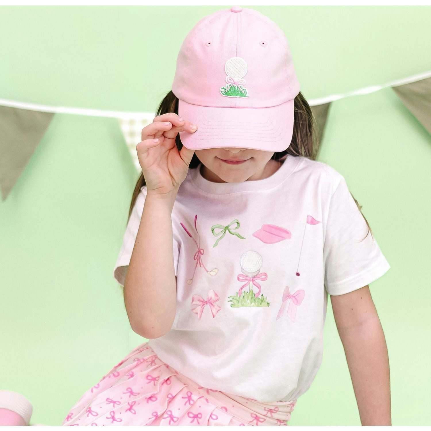 Golf Tee Bow Patch Baseball Hat