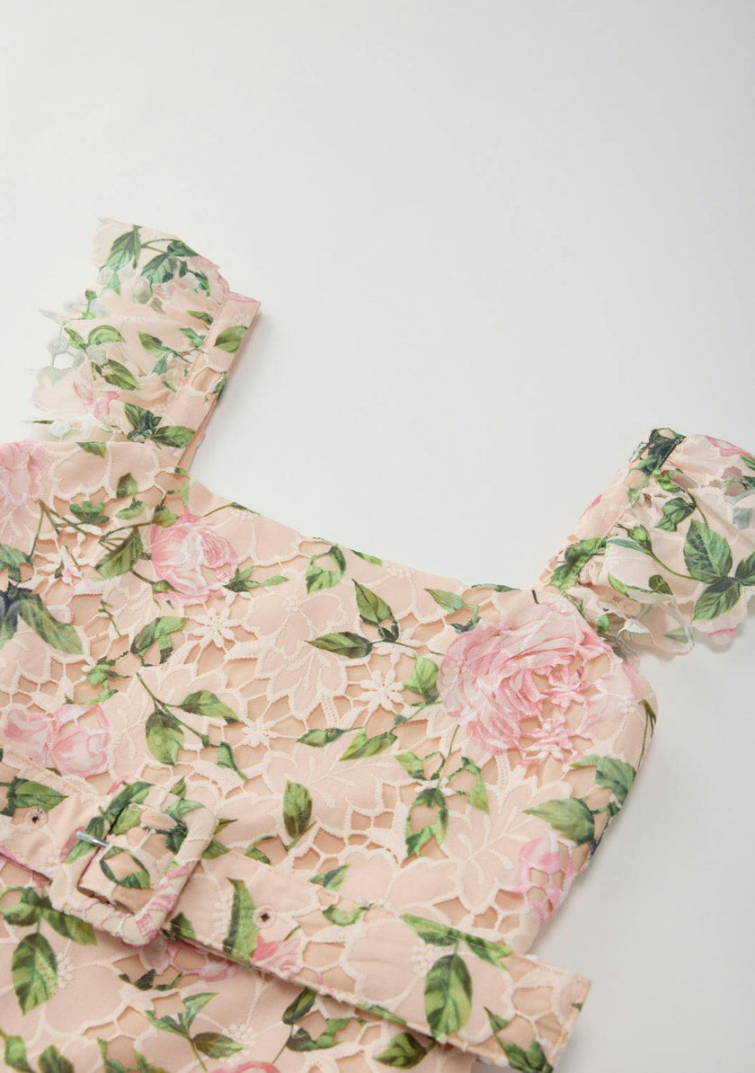 Leonora Embroidered Mini Dress