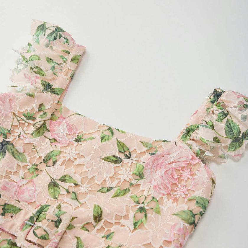 Leonora Embroidered Mini Dress