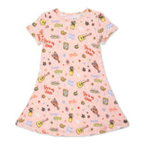 Friends: You're My Lobster Bamboo Girls' Short Sleeve Dress
