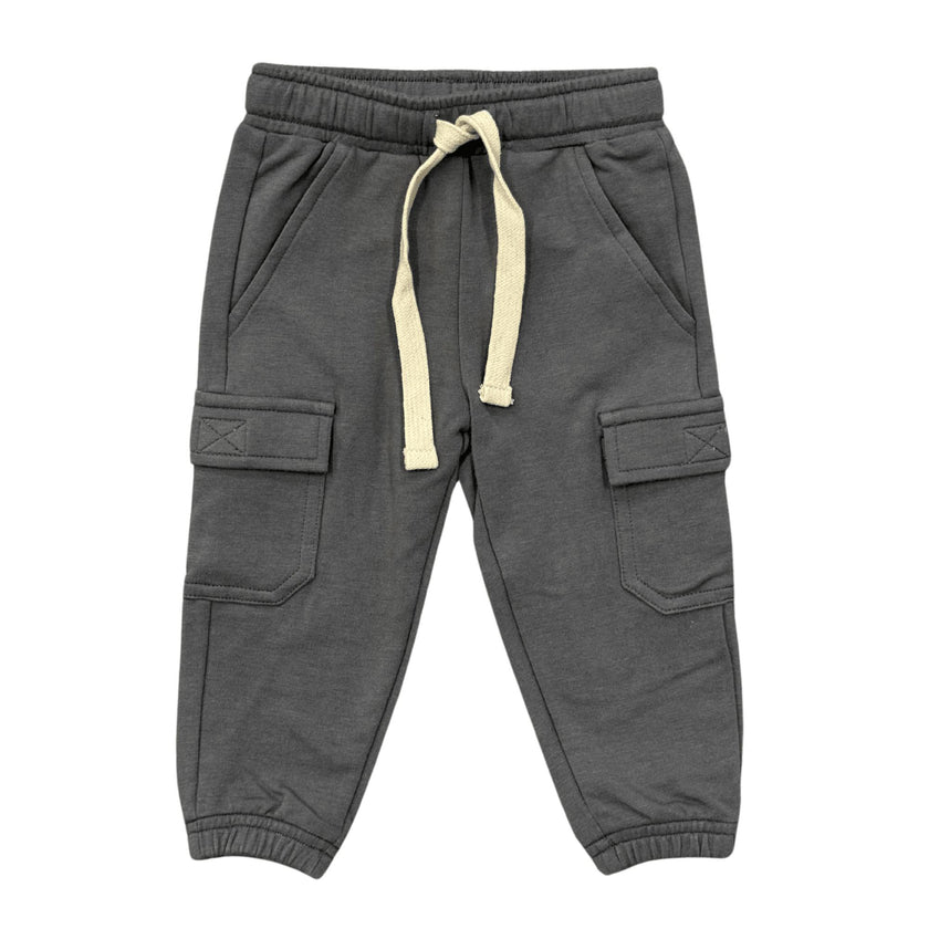 Boys Cargo Pants in Smoke