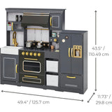 Teamson Kids Little Chef Colonie Play Kitchen With Accessories