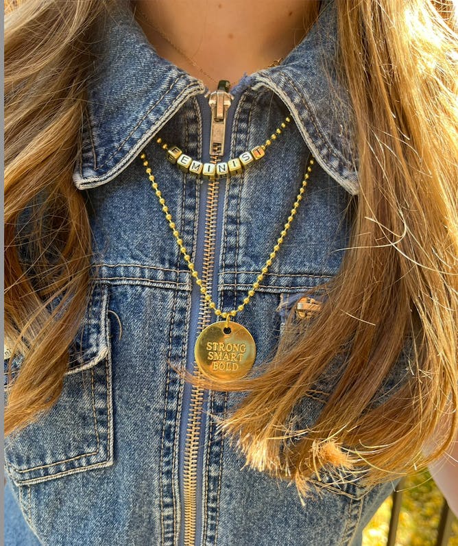 STRONG SMART BOLD NECKLACE COLLABORATION WITH GIRLS INC $2 donated GIRLS INC