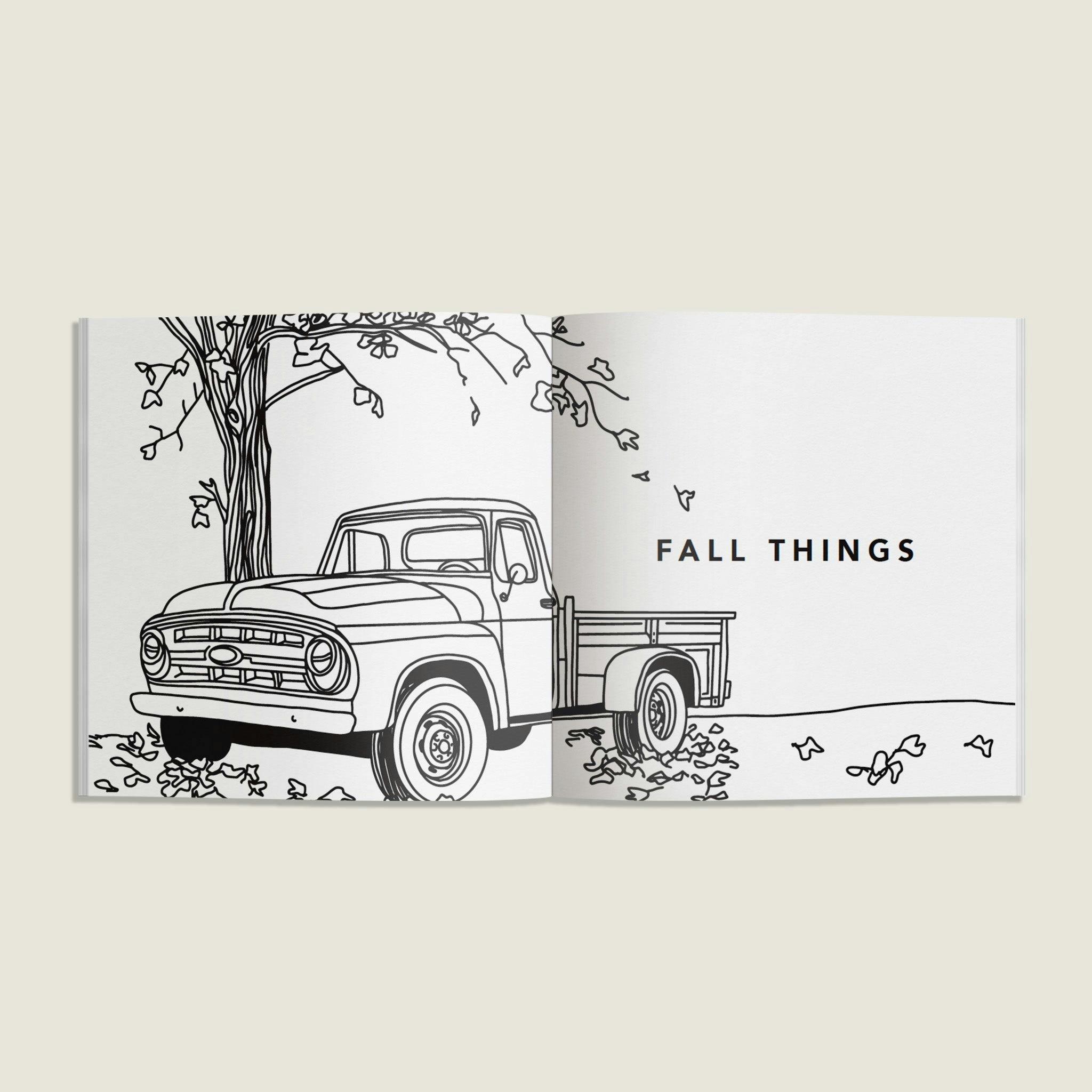 Fall Things: How to Draw Books for Kids
