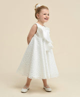 Cream Pamela Embroidered Dress