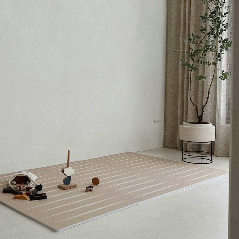 Lucio - Desert Sand - Play Mat, Stripes