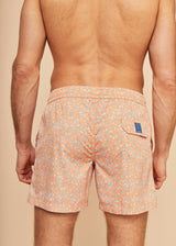 Orange Flowers Men's Swim Shorts