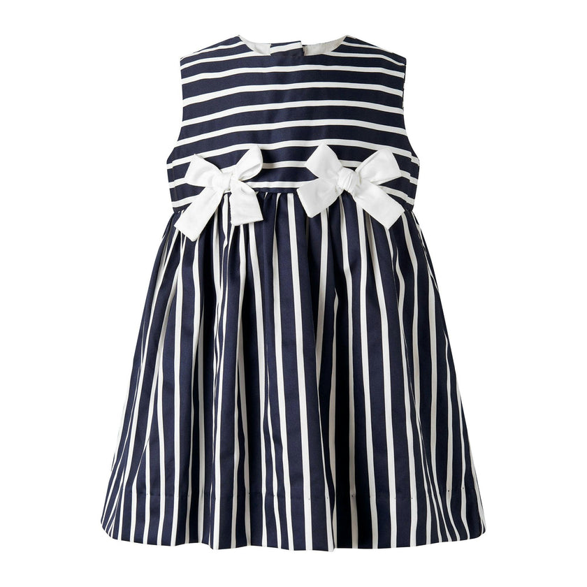 Stripe Bow Dress & Bloomers