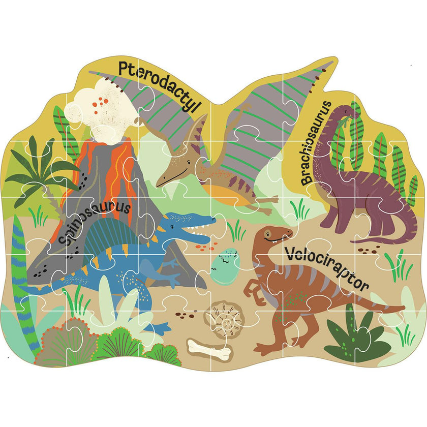 Dino 30pc Shaped Puzzle