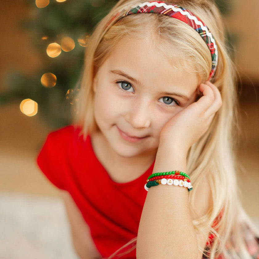 Plaid Ric Rac Headband in Scottie Stewart