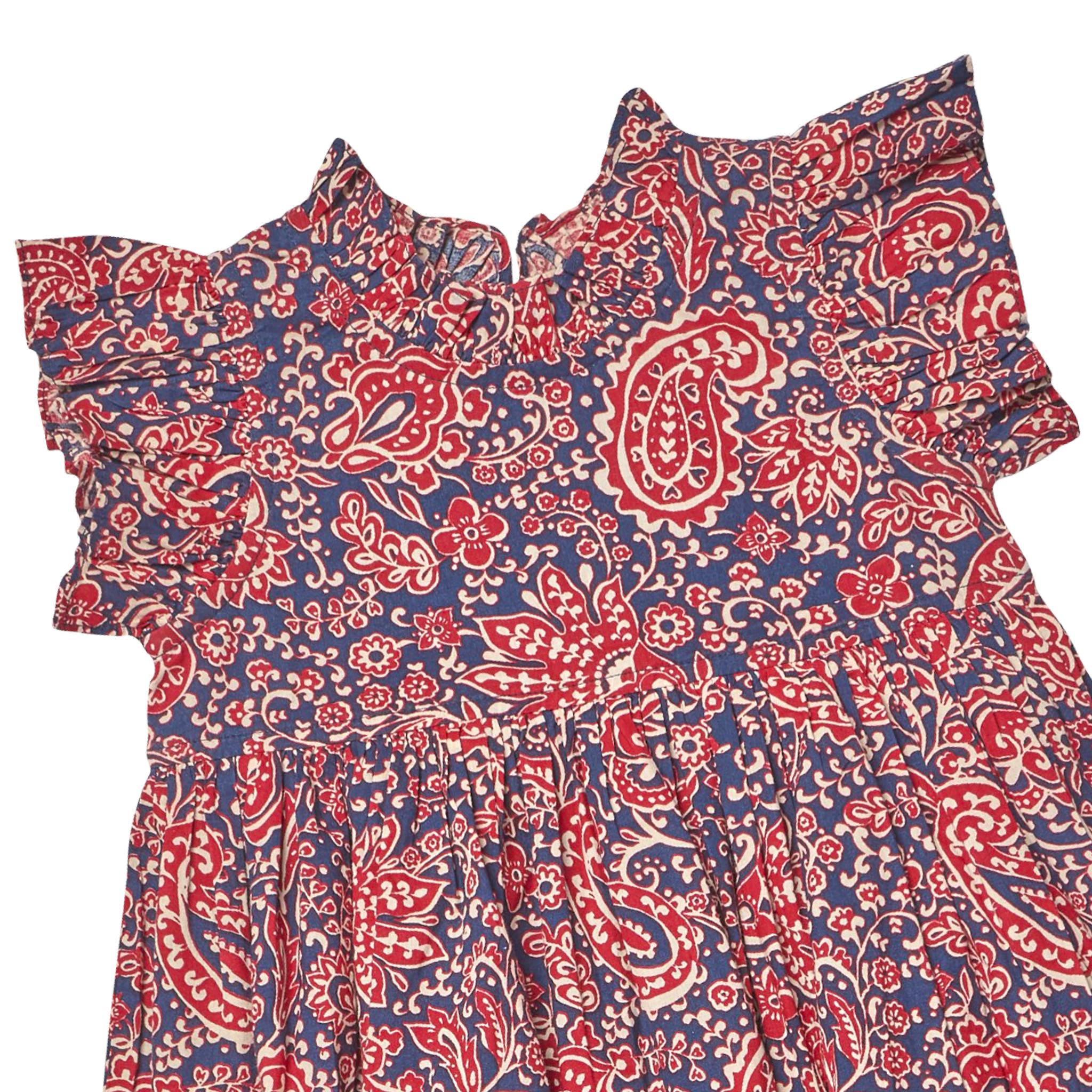 Girls Jennifer Dress - Paisley Vines