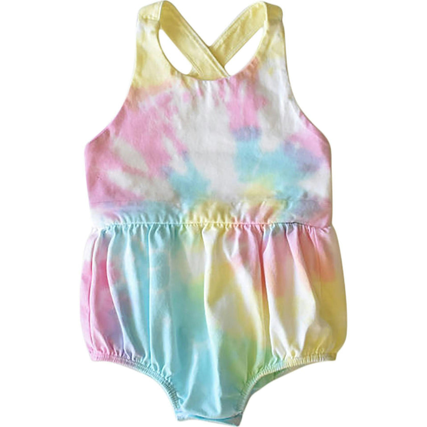 Cross Back Bubble Romper