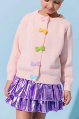 Rainbow Button Cardigan