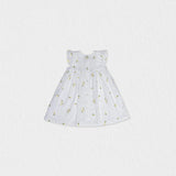 Emilie Baby Dress Sleeveless, White Daisy