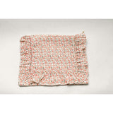 Rosebud Scatter Timeless Floral Ruffle Zipper Pouch