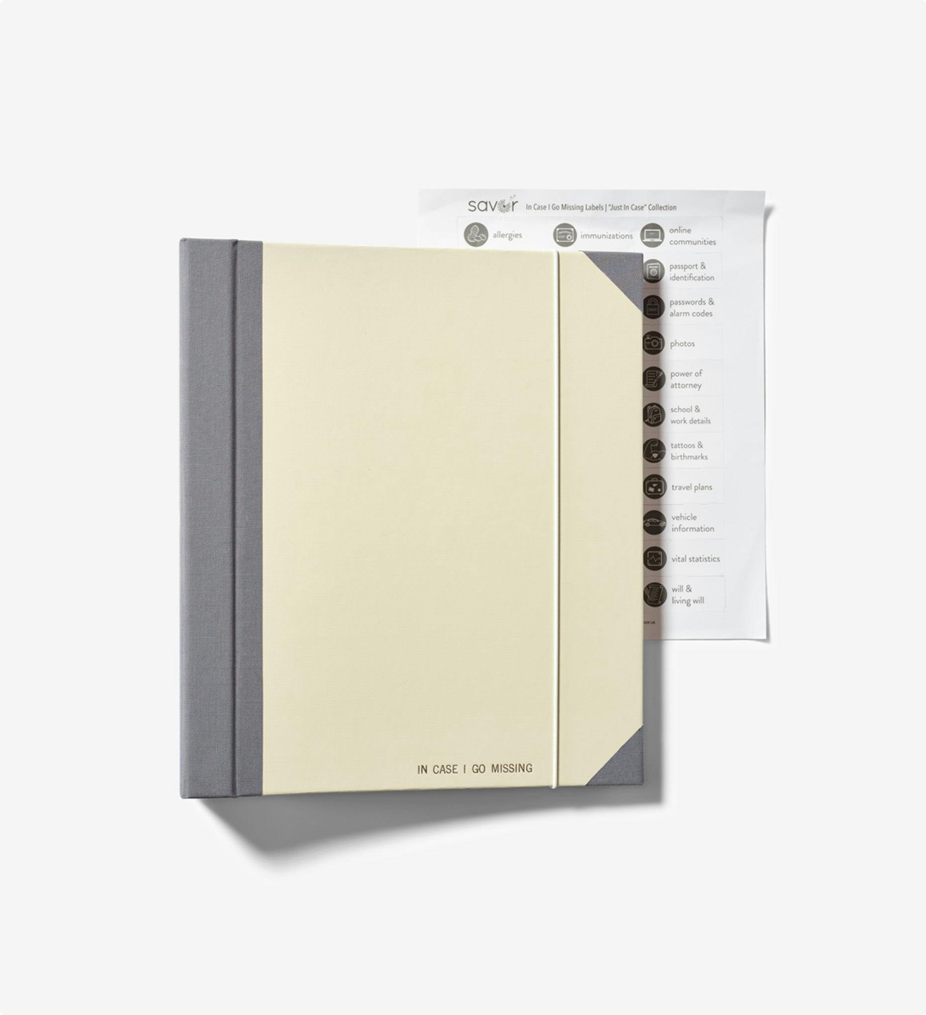 The Folio® In Case I Go Missing Binder