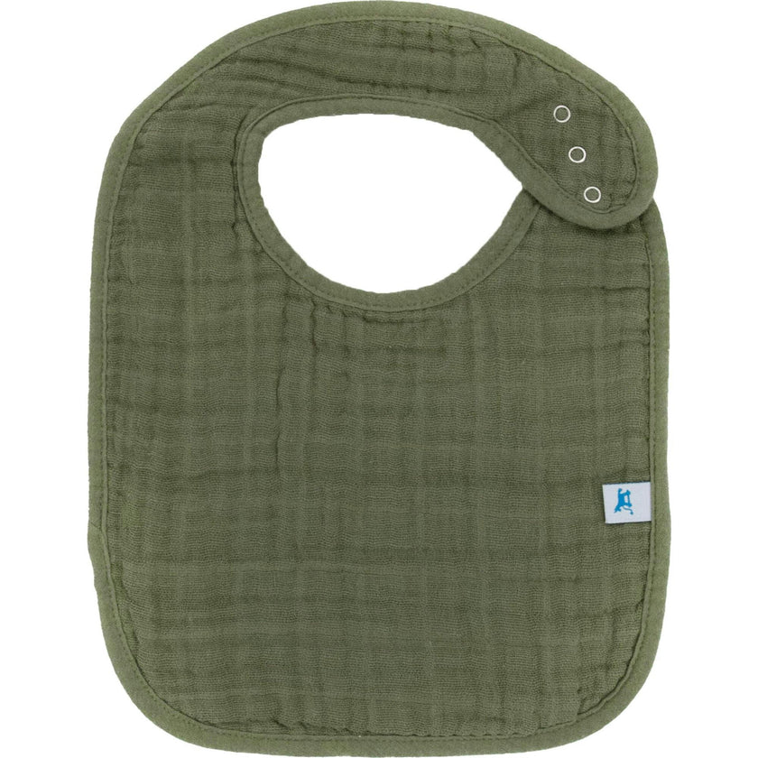 Cotton Muslin Classic Bib 3 Pack - Fern 2