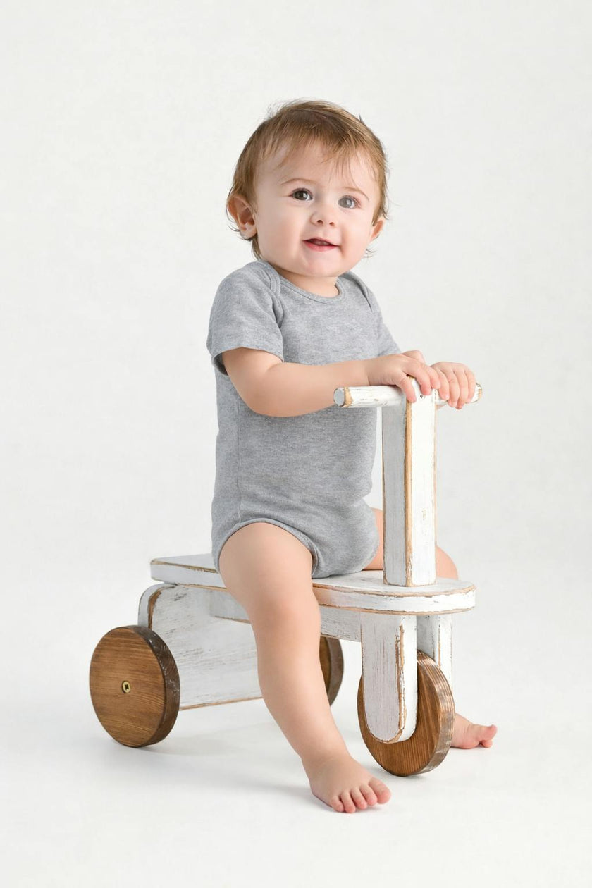 Magnetic Baby Bodysuit 2-Pack - Grey