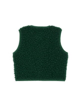 children's merino wool vest - moss