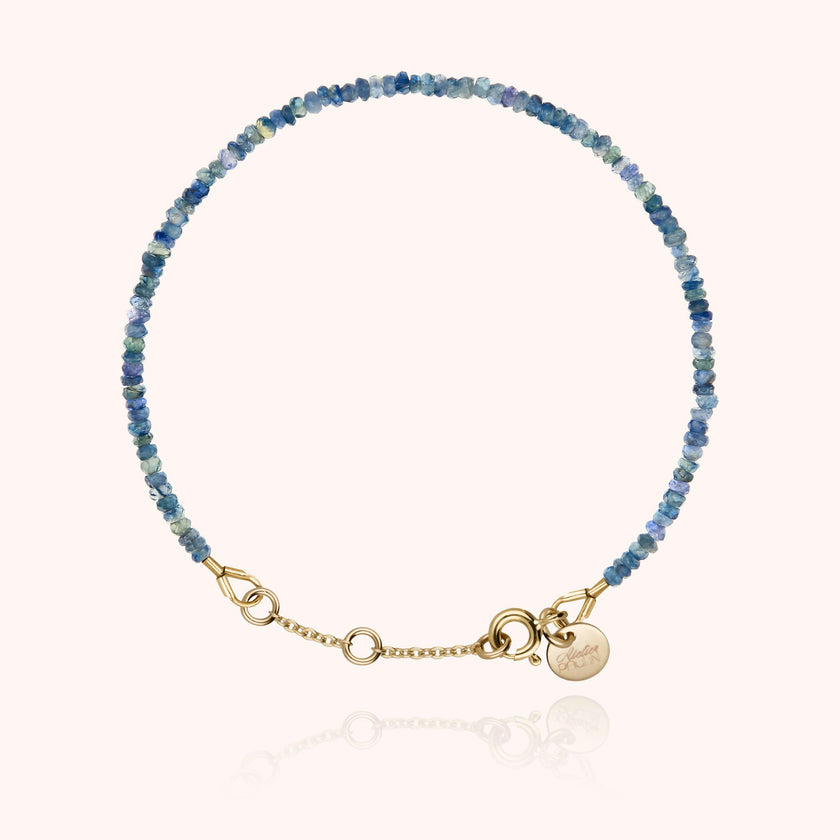 Women's Beaded Bracelet, Sapphire Blue