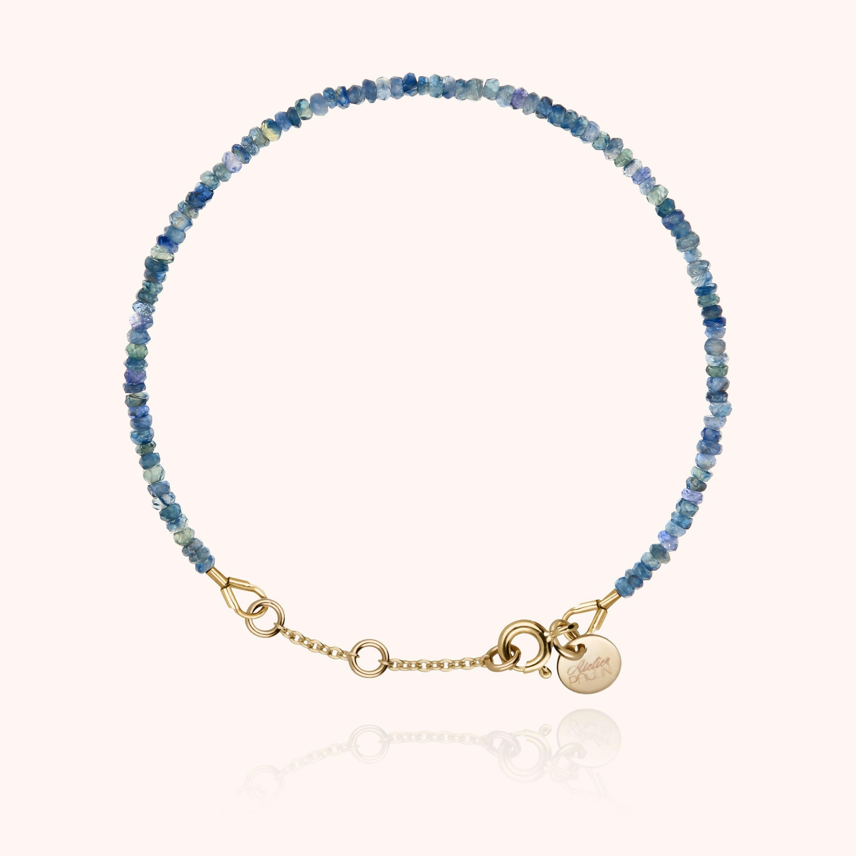 Women's Beaded Bracelet, Sapphire Blue