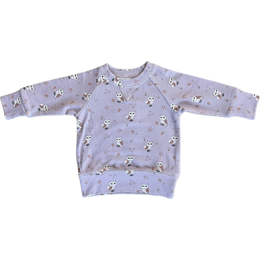 Girl's Raglan Sweatshirt Slate Daisy
