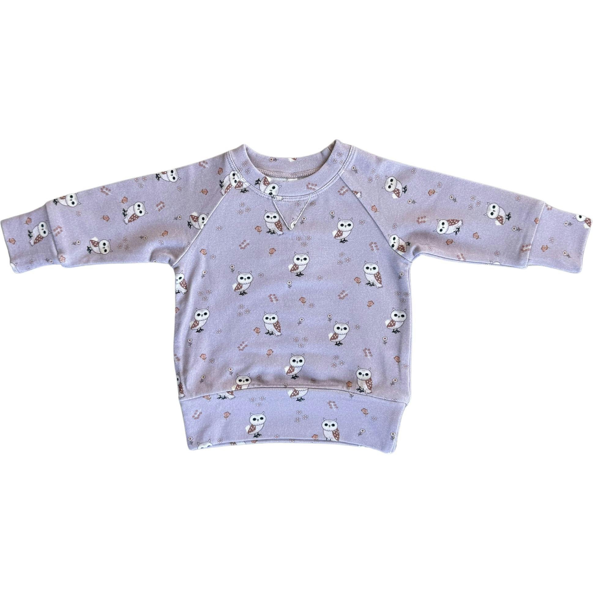 Girl's Raglan Sweatshirt Slate Daisy