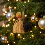 Yorkshire Terrier (Yorkie) Dog Hand Knit Christmas Ornament