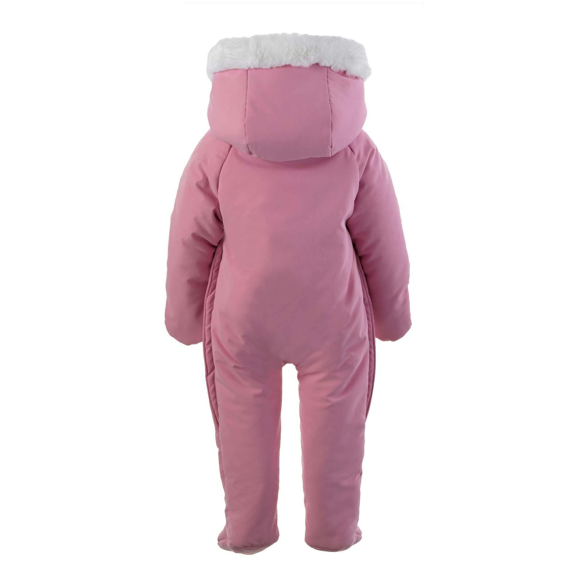Faux Fur Trim Snowsuit