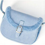 Shae Suede Crossbody Buckled Bag