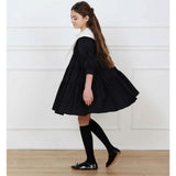 Hermione dress (black/off-white)