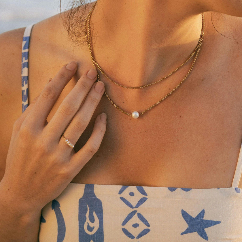 Layered Pearl Necklace