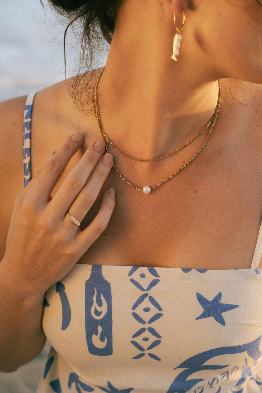 Layered Pearl Necklace