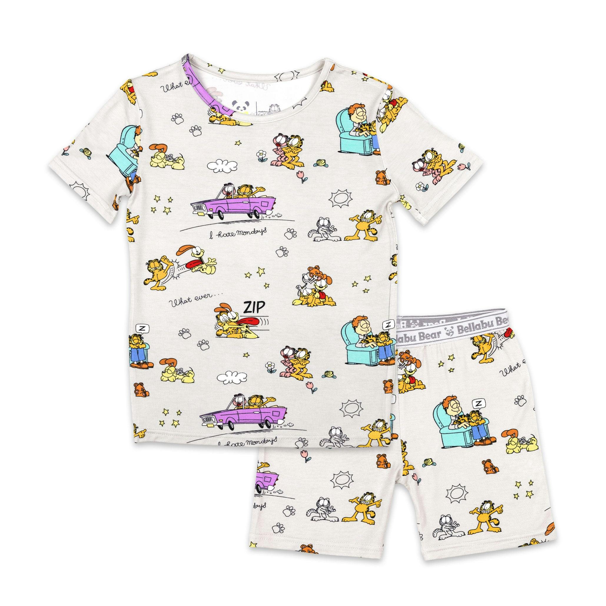 Garfield & Friends Bamboo Kids Pajama Short Set