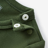 Dark Green Brushed Long Sleeve One Piece
